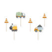 Picture of CONSTRUCTION VEHICLES CUPCAKE TOPPERS 6 PIECES HEIGHT 4-7CM